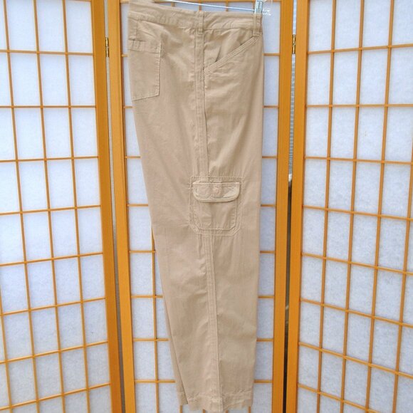 FRESH PRODUCE Safari Ankle Pants Cobblestone cotton/spandx Broadcloth - Picture 2 of 6